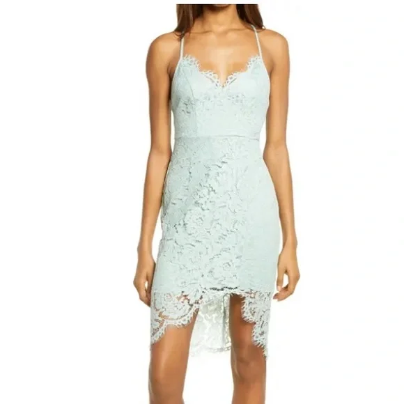 Lulus | Dresses | Lulus Flirting With Desire Lace Cocktail Dress | Poshmark